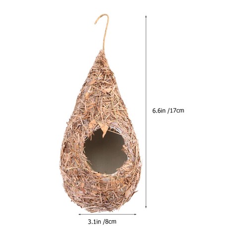 Artificial Bird Nest Weaving Grass Nest Straw Birds Nest Birds Supplies ( - Picture 10 of 12
