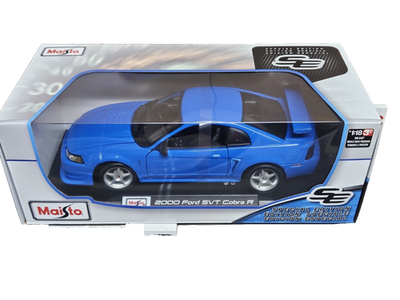 1:18 MAISTO 2000 FORD MUSTANG SVT COBRA R BLUE | eBay