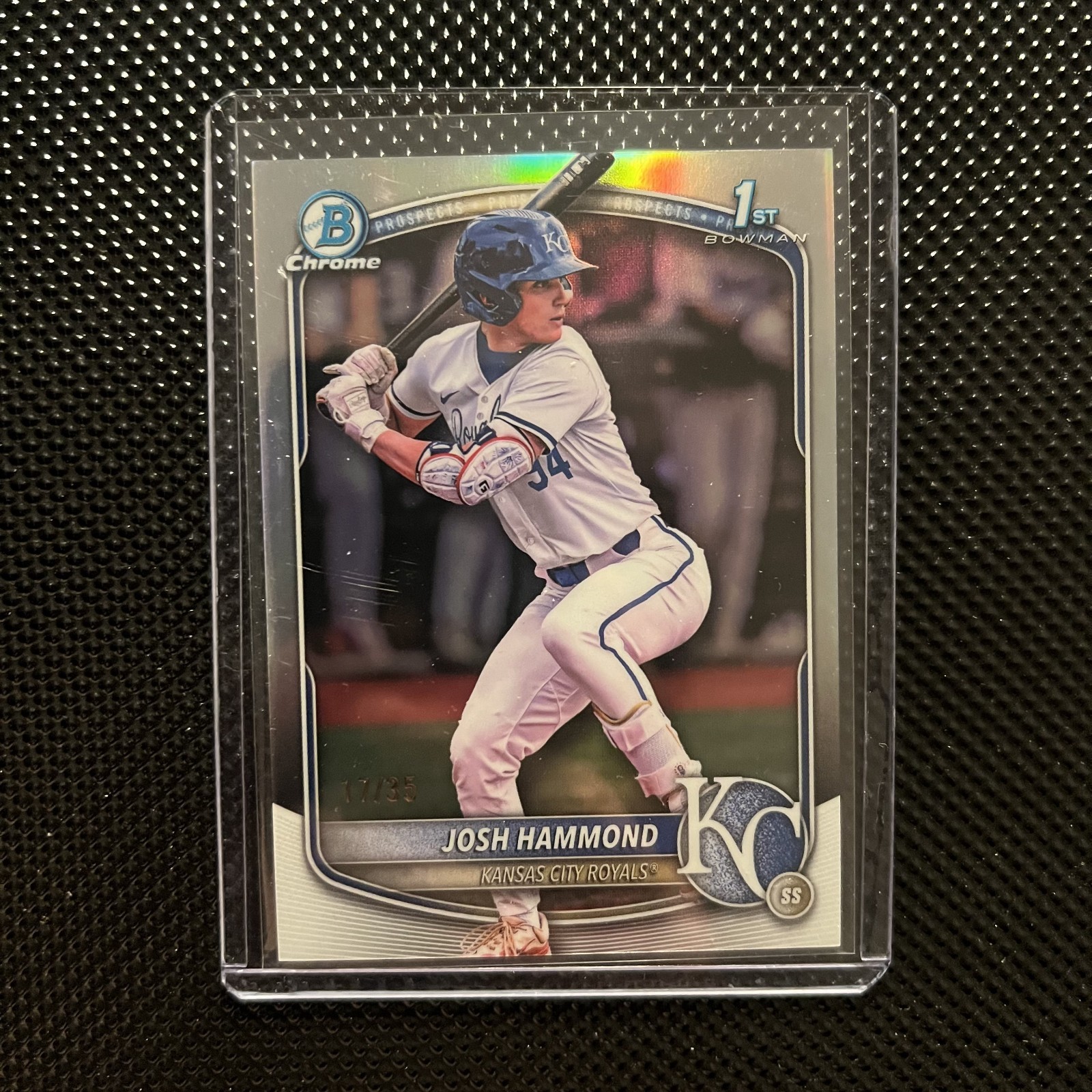 2025 Bowman Draft Josh Hammond 1st Chrome Prospect Bowman Logofractor /35 (KK
