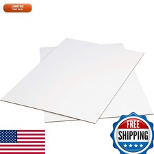 BOX USA AVSP3648W Corrugated Cardboard Sheets 36" x 48" White 5 Sheets