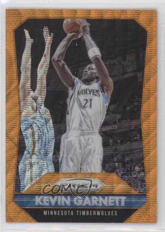 2015-16 Panini Prizm Orange Wave Prizm Kevin Garnett #6 HOF 8mr