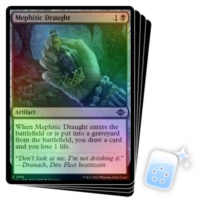 FOIL MEPHITIC DRAUGHT X4 The Lost Caverns Of Ixalan LCI Magic MTG MINT CARD