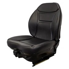 Fits Dynapac CC122 Roller Seat & Mechanical Suspension - Black Vinyl