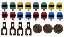 Crash Helmet Heads For Vintage 80s Scalextric Motorbike Motorcycle & Sidecar