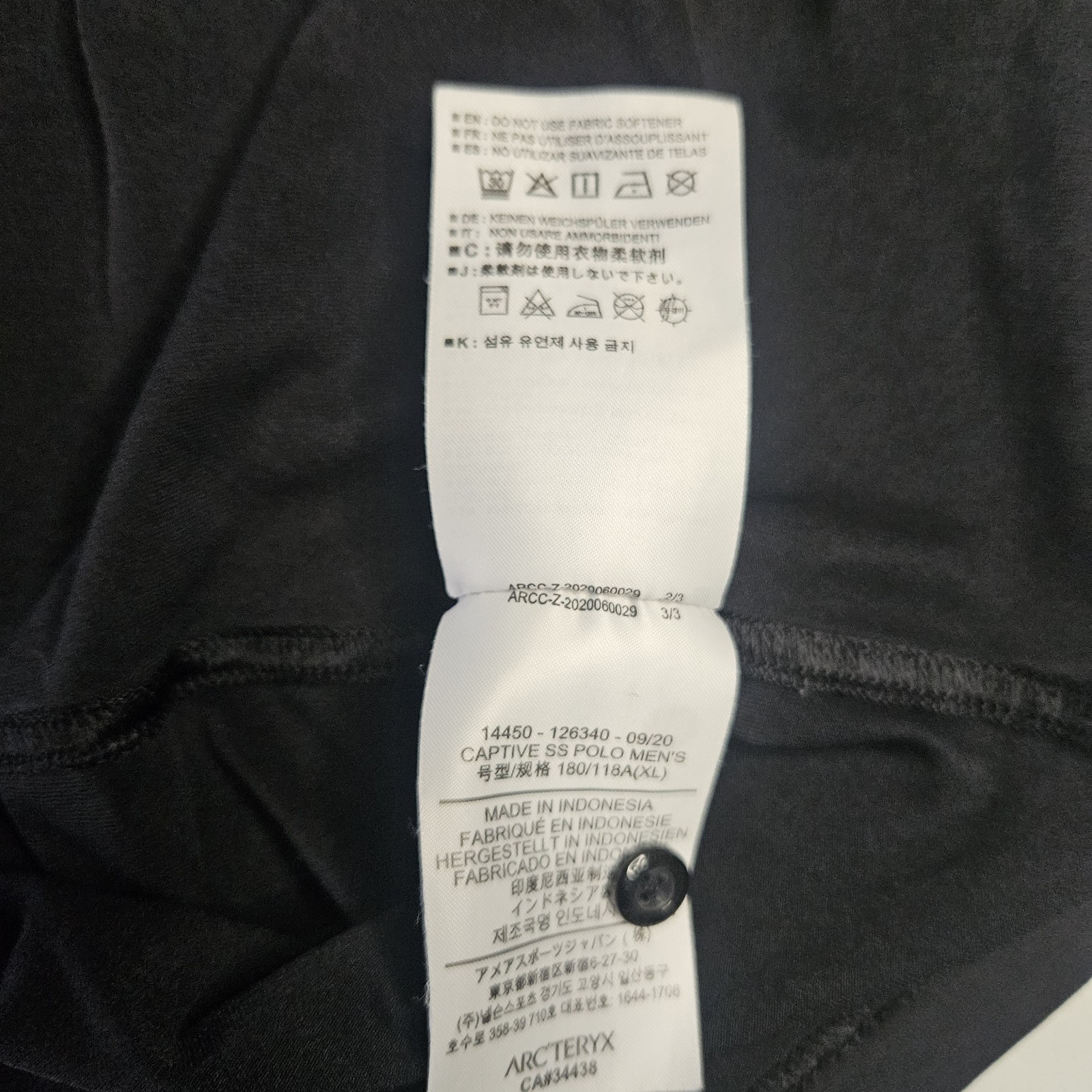 Arc'teryx Mens Shirt XL Polo Grey Captive Short Sleeve Performance  thumbnail 6