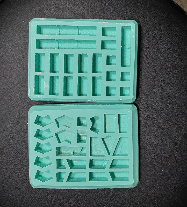 Hirst Arts Fantasy Molds  #63  Octagon Tower and #40 Basic Blocks