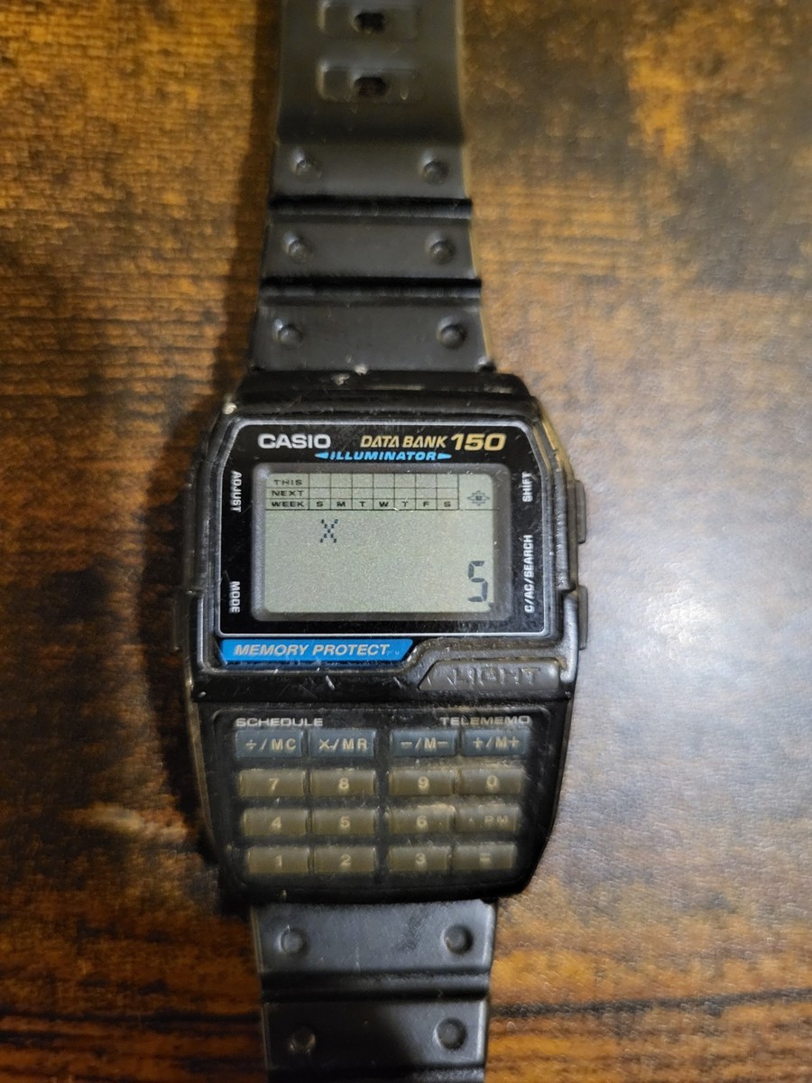 Casio DBC-150 Data Bank Illuminator 1477 Calculator Digital