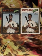 2026 Topps Heritage - Michael A. Taylor -DARK GRAY BORDER SP  & Base -White Sox