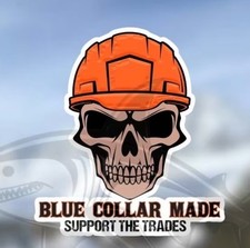 BLUE COLLAR / RARE BREED / Support The Trade Decal / Sticker Made in the USA