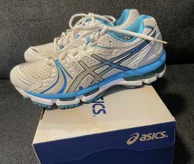 Asics Gel Kayano Women's Size 8 White / Island Blue Pre-Owned with Box Excellent