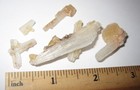 5 SMALL RARE NATURAL 0.4"-1.8" SCOLECITE & GOLDEN CALCITE CRYSTAL CLUSTERS 10.4g — photo 10