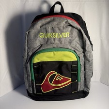 QuickSilver Unisex Backpack Black Grey Red Yellow Green