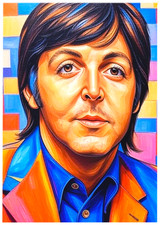 PAUL McCARTNEY - The Beatles * Fun Novelty * MUSIC * Art Card * ATC ACEO