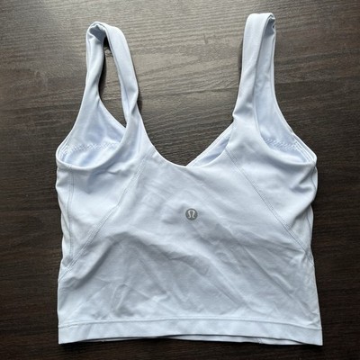 LULULEMON Align Crop Tank Top Built In Bra Shelf Running Yoga Active Womens Sz 0