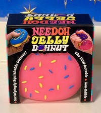 Viral Nee Doh Pink Jelly Dohnut With Sprinkles Donut Fidget Squeeze NeeDoh