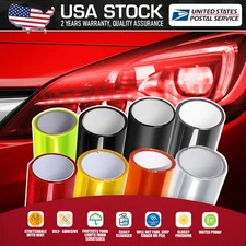 NEW Premium Vinyl Protection Film Tint Headlight Fog Light Sider Marker Wrap US