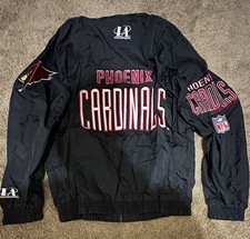 New VTG Logo Athletic Pro Line Arizona Phoenix Cardinals Jacket Sz Large