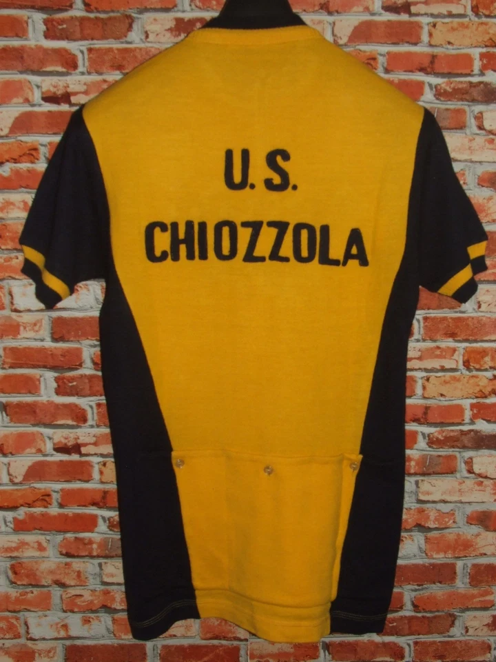 Camisa Heroica Bicicleta Ciclismo Vintage Años 70 Chiozzola 50% Lana Bordada Foto 2 de 3
