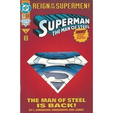 Superman: The Man of Steel 22 1993 Reign of the Supermen Bonus Poster DC