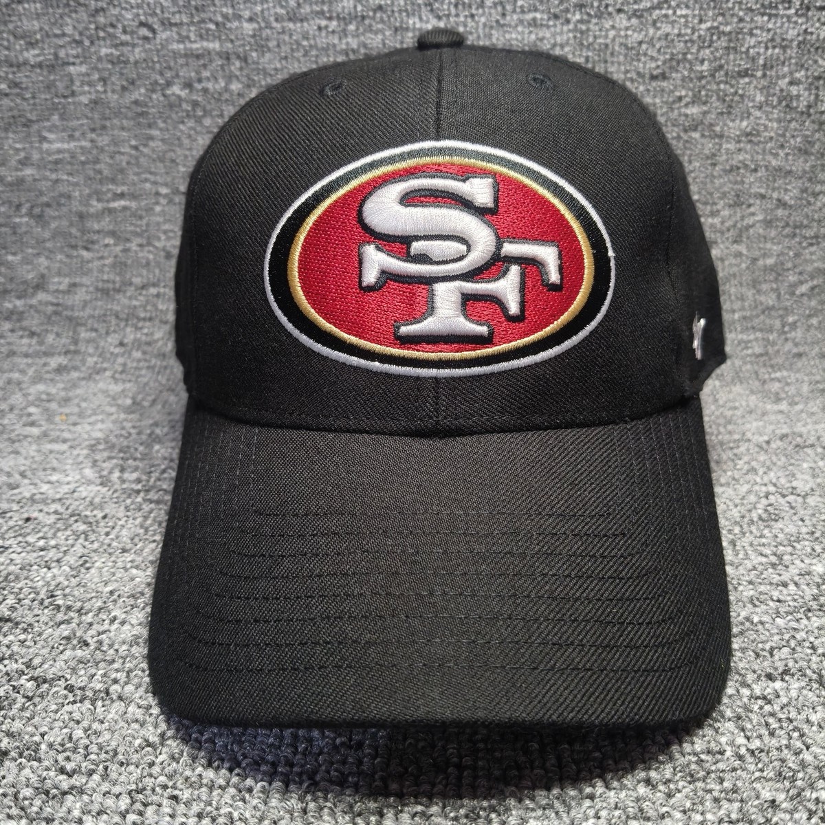 '47 Brand San Francisco 49ers Black Strapback Cap Hat NFL Logo