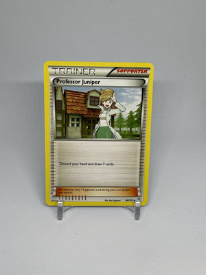 professor juniper pokemon card Professor Juniper 101/114 Trainer Black & White: Base Set Pokemon Card Game  NM