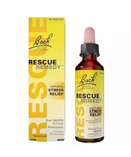 Bach RESCUE REMEDY Dropper Natural Stress Relief 0.7 fl oz 20mL VEGAN