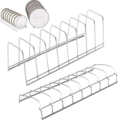 Plate Storage Dish Rack and Bowl Rack 2PCS/ Set Plate Rack for Cupboard Space-Sa