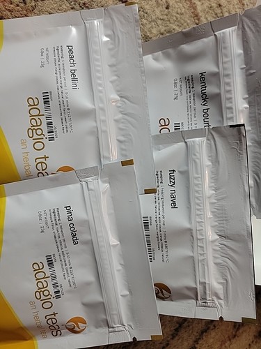 Adagio Teas Mocktail 4 Samples Makes 20 Cups Peach Bellini Pina Colada Fuzzy - Picture 5 of 5