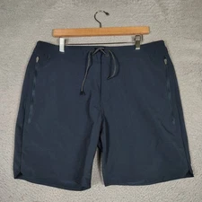 Roark Trail Shorts Men 36 Navy Drawstring Waist Adventure Hiking Outdoors Active
