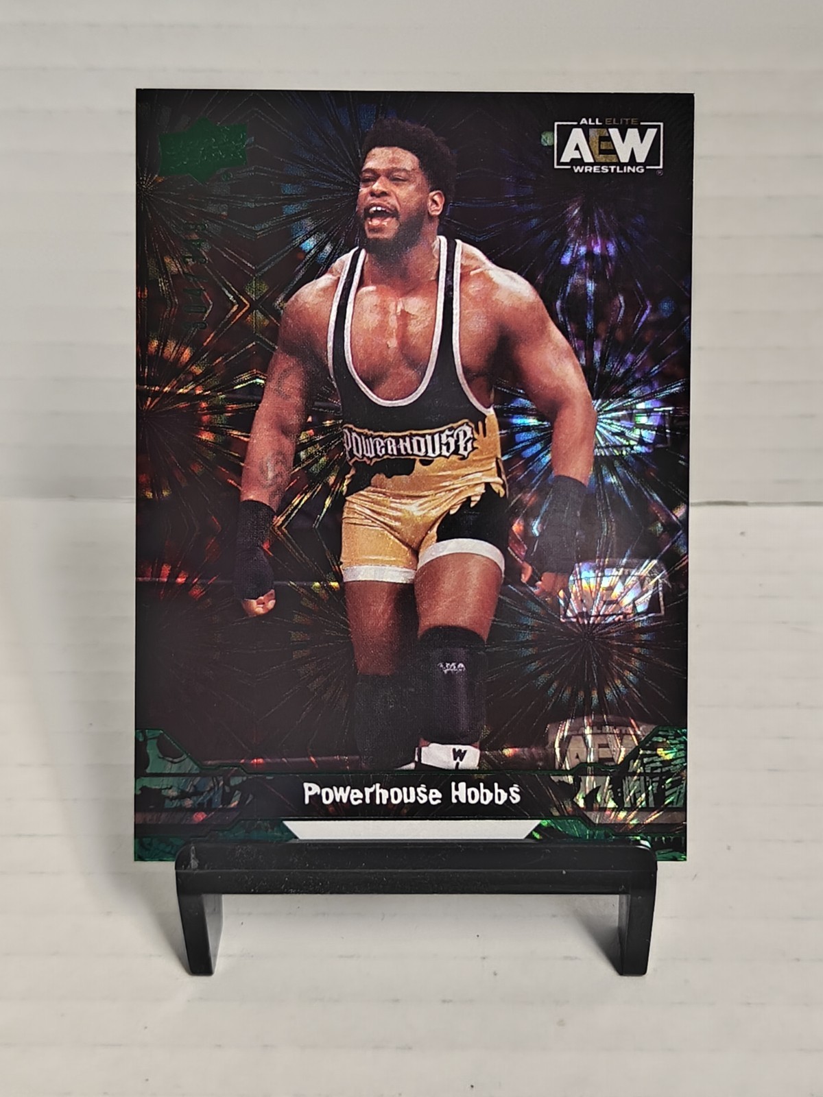 2023 Upper Deck AEW #19 Powerhouse Hobbs Green Pyro 304/349
