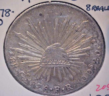 MEXICO 1878 GO-FR 8 REALES SILVER COIN
