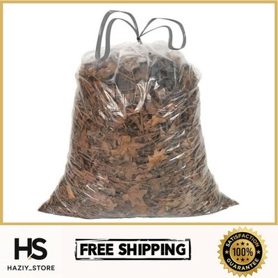 20-30 Gallon 0.8 MIL Clear Drawstring Trash Bags - 30'' X 33'' - Pack of 36