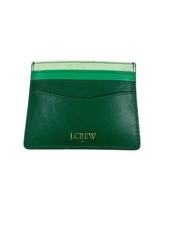 J.Crew Green Leather Card Holder