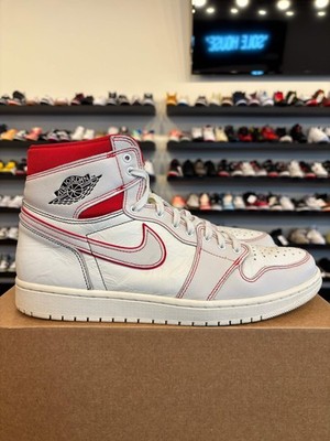 Air Jordan 1 Retro OG High Phantom Size 13 Pre-Owned 555088-160 Red White