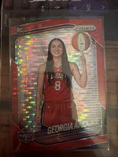 Georgia Amoore 2025 Panini Prizm #140 RC Variation Red Pulsar /299 Mystics