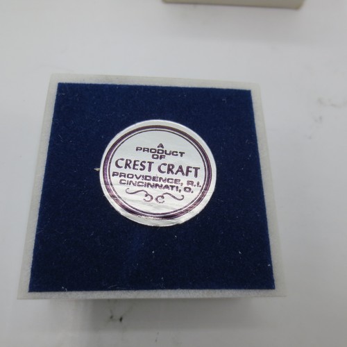 Ancien poids papier Boy Scouts of America Diamond Jubilee 75ème anniversaire - Photo 2/5