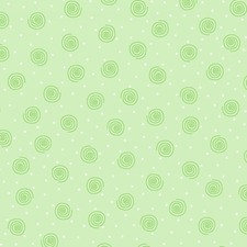 Swirls Lime Green Flannel Fabric
