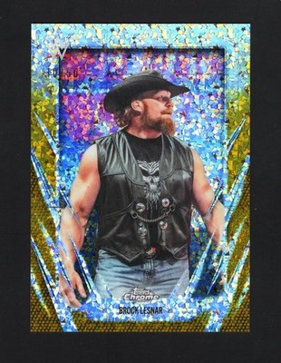 2026 Topps Chrome WWE Brock Lesnar /50 Gold Mini Diamond Refractor