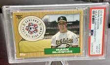 2018 TOPPS MLB ALL-STAR GAME LOGO MANUFACTURED PATCH MARK McGWIRE POP 1 PSA 8