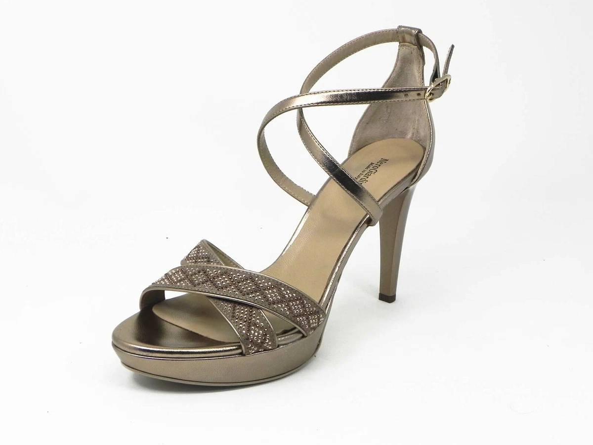 Nerogiardini Sandalo donna elegante laminato oro scuro P806063De