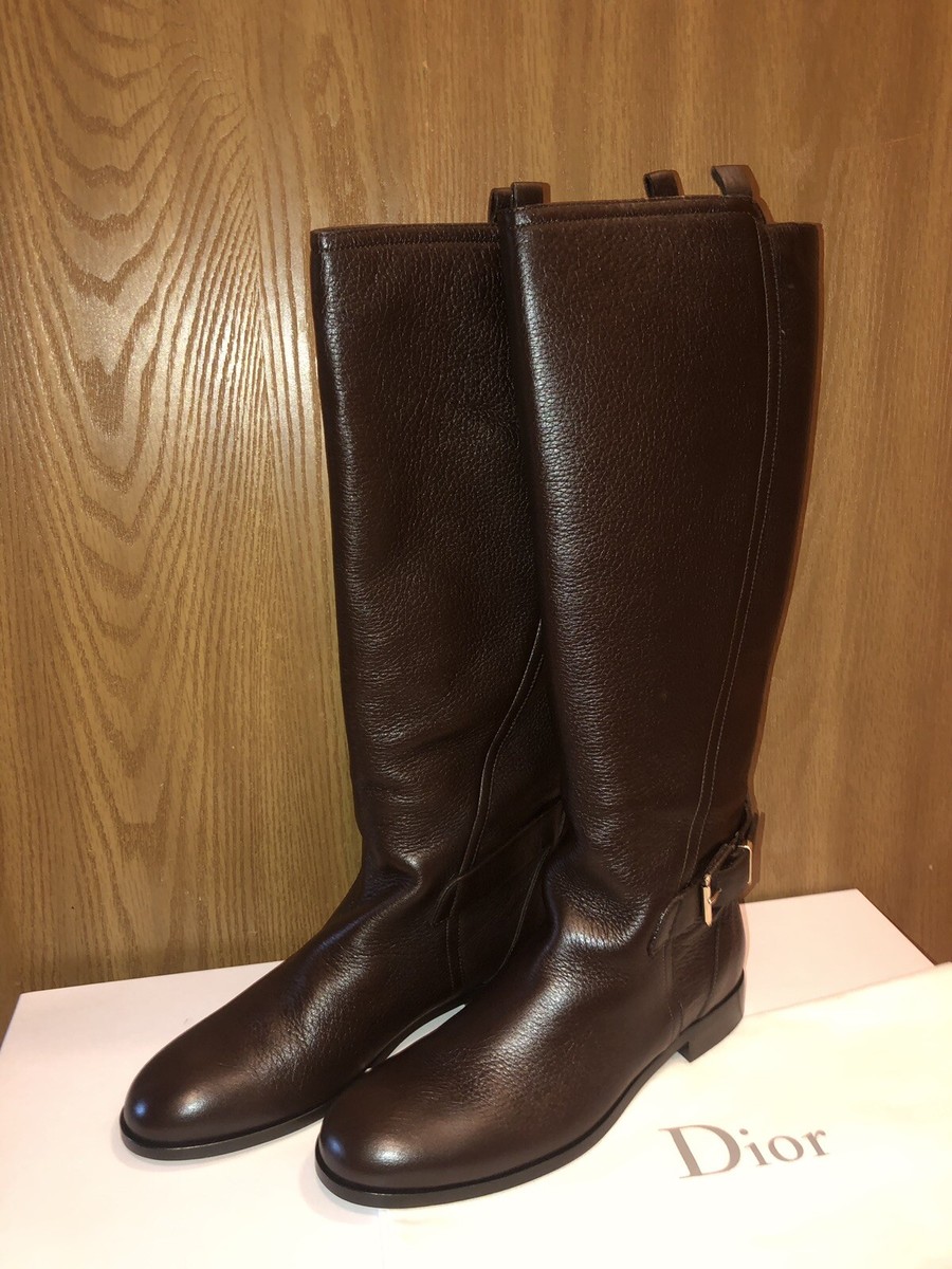 dior boots brown