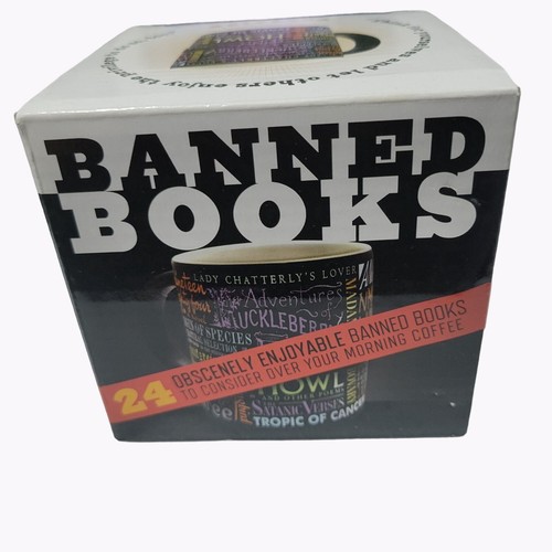 Taza de café libros prohibidos 12 oz taza de té censura gremio de filósofos desempleados - Imagen 5 de 9