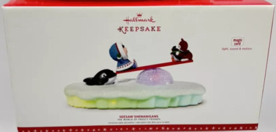 NEW 2016 Magic Hallmark Keepsake SEESAW SHENANIGANS The World Of Frosty Friends