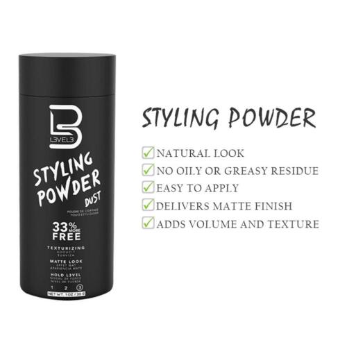 L3VEL3 Styling Powder Dust /Texturizing/Matte Look/Hold - Styling Powder 30g - Picture 9 of 10