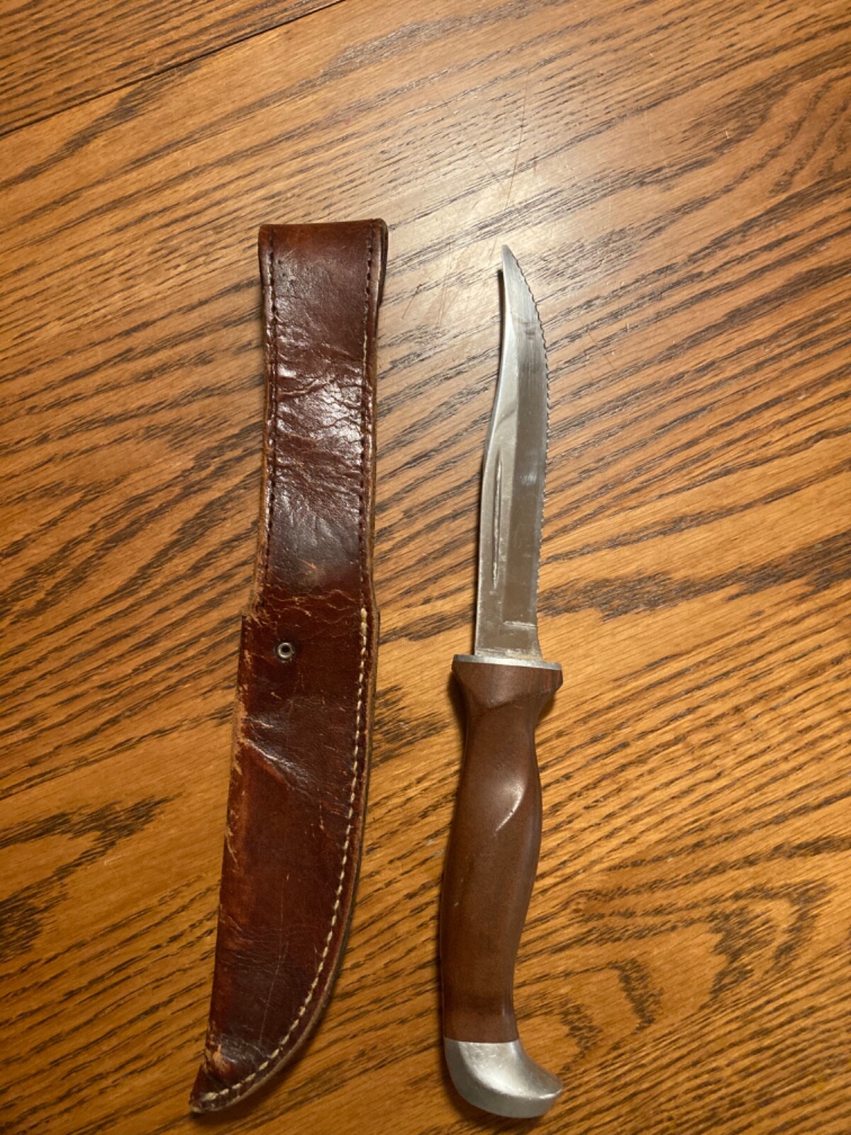 cutco hunting knife 1069 Seratted With Sheath Vintage eBay