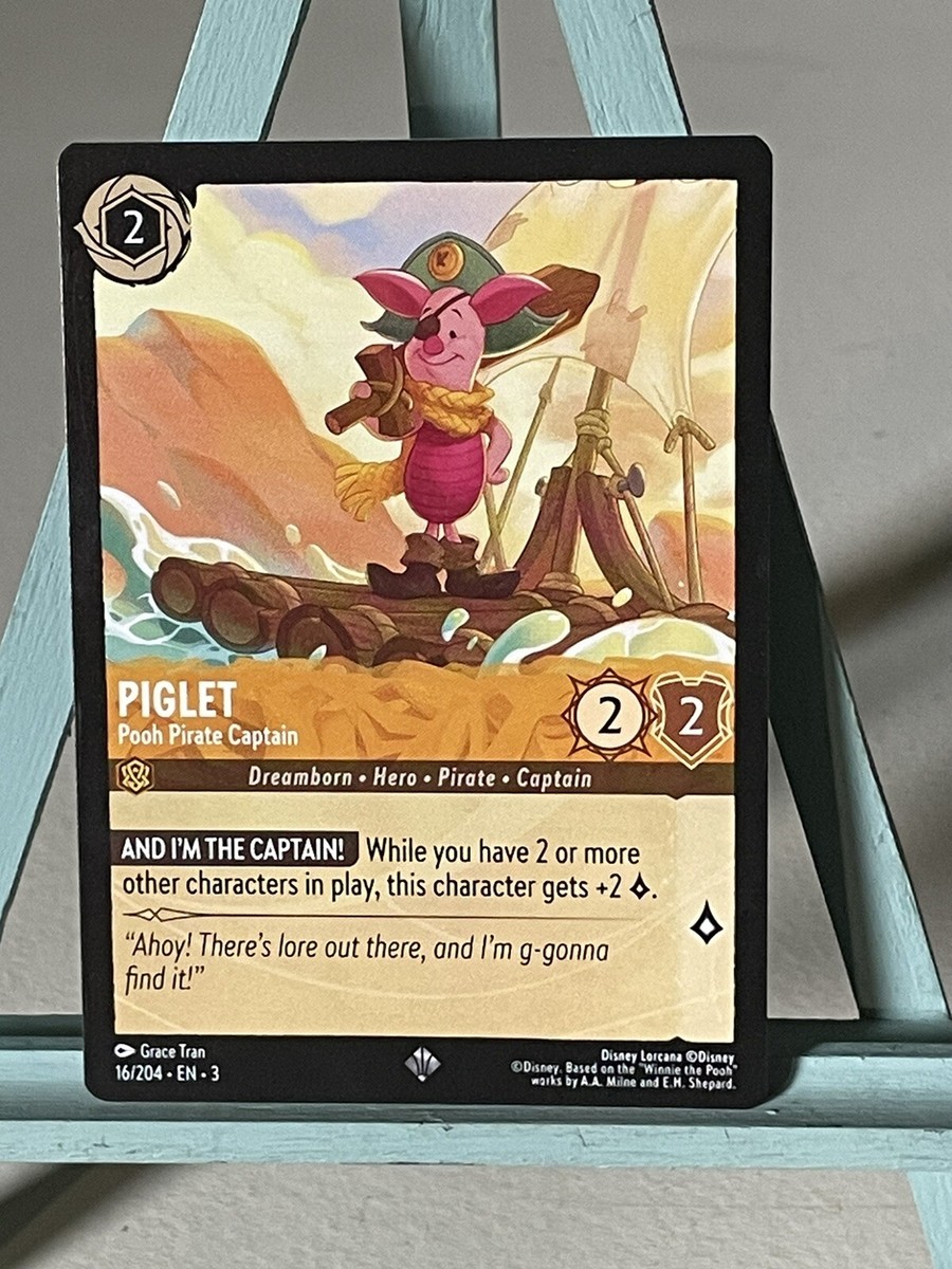 pooh!AHCKTBさま Disney Lorcana TCG Piglet-Pooh Pirate Captain 16/204- Into