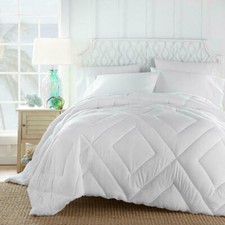 TOMMY BAHAMA, Coastal Lightweight King, Queen Size Comforter, White, Gray, Blue
