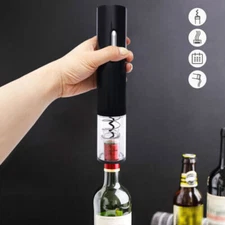 Electric Wine Opener Automatic Wine Bottle Corkscrew Opener with Foil Cutter