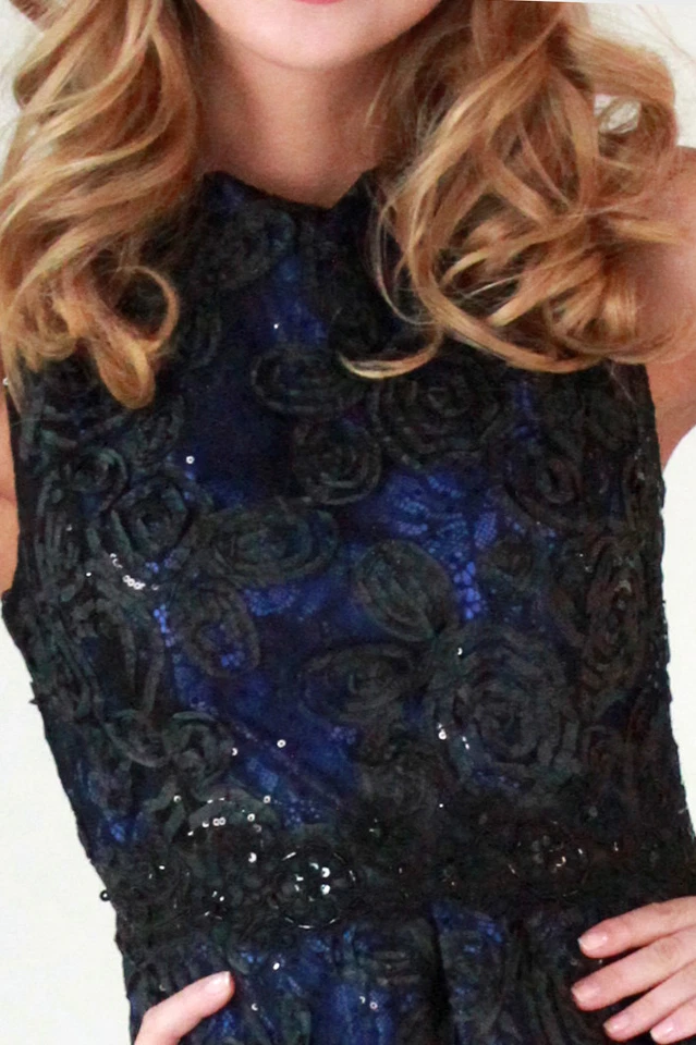 Vestido Isaac Mizrahi Nuevo con Etiquetas Roseta Encaje Talla 6, Talla 8, Talla 12 Foto 3 de 4