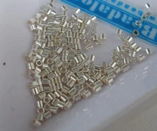 Silver Plated Beadalon Crimp Tubes #'s 1, 2,3, 4 CHOOSE Size and Quantity 